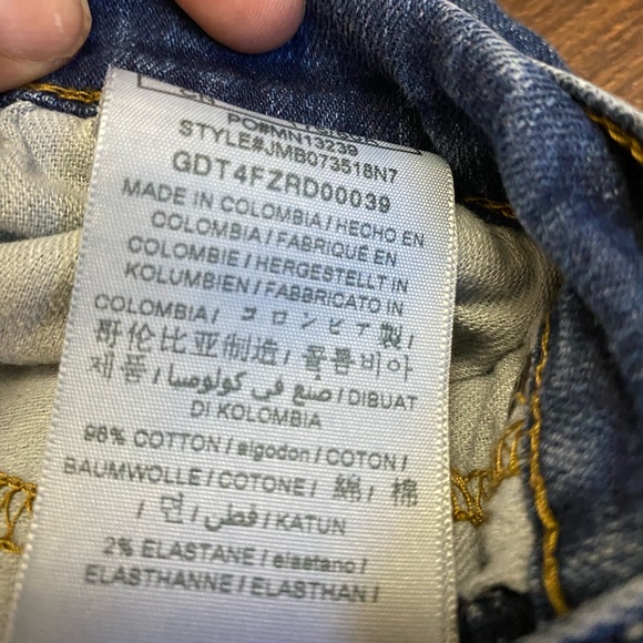 Guess Men’s 32x32 Straight Leg Distressed Blue Denim Jeans - Picture 7 of 8